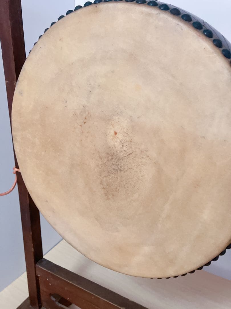 和太鼓　平太鼓　平胴太鼓　鳥居台付き　1.4尺 約43cm 和楽器　打楽器