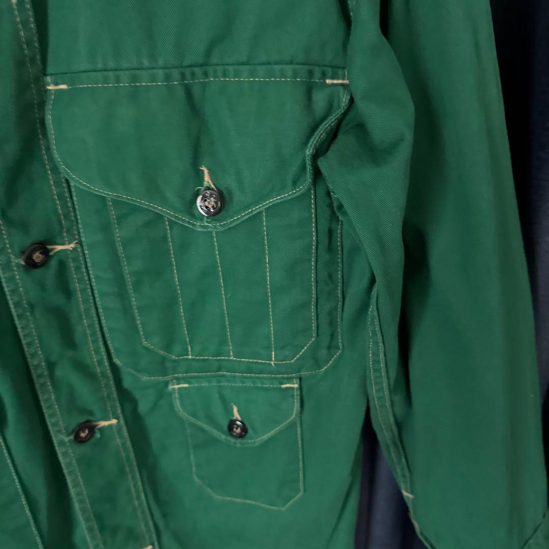 USA製 ポストオーバーオールズ カバーオール グリーン S ジャケット