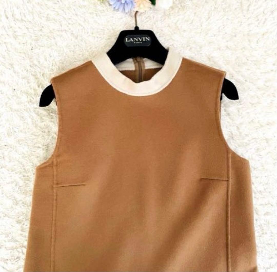 美品✨マックスマーラ♡ダブルフェイスワンピース　アンゴラ　クチートアマーノ40