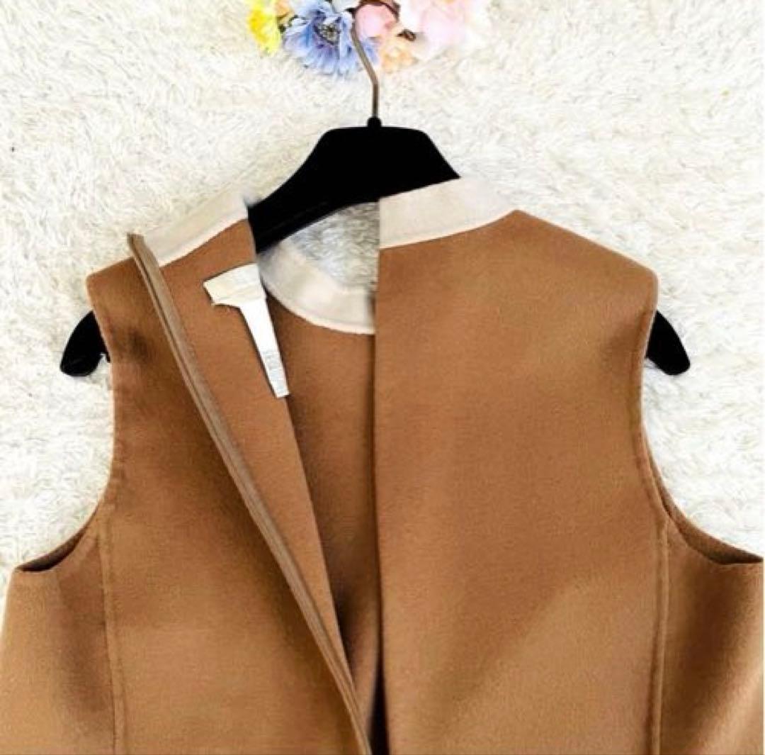 美品✨マックスマーラ♡ダブルフェイスワンピース　アンゴラ　クチートアマーノ40