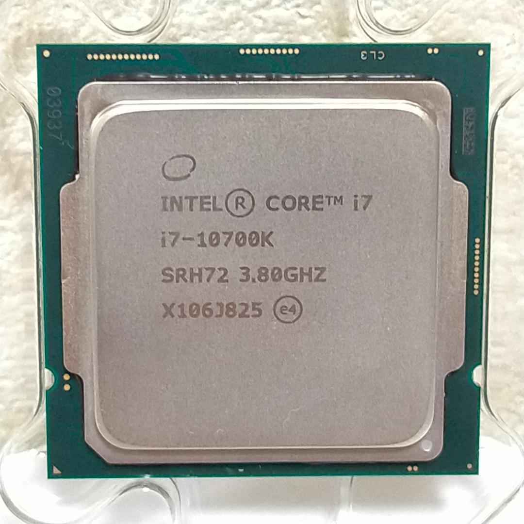 確認済 インテルCPU Core i7-10700K SRH72 LGA1200