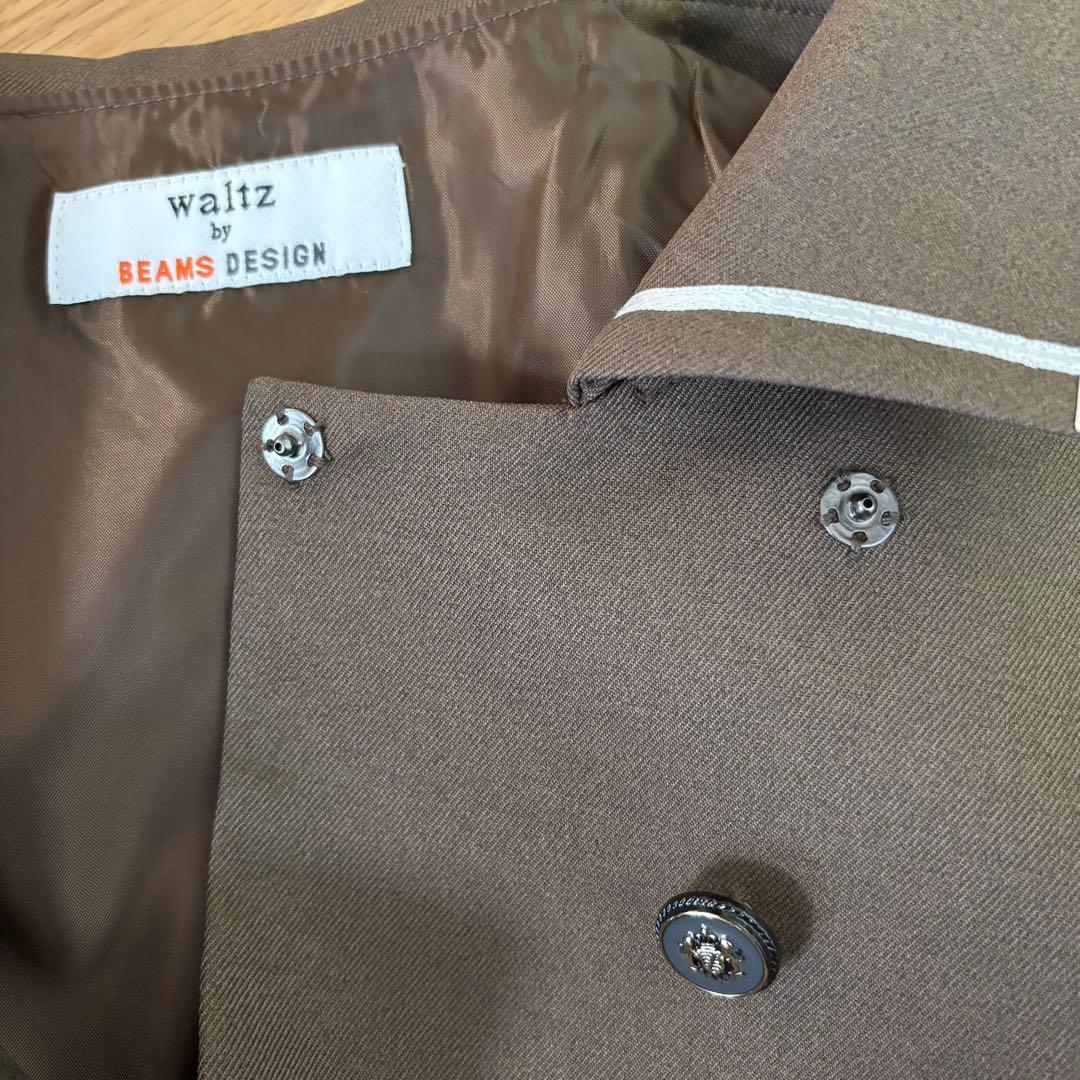 ワルツバイビームスデザイン ガールズ ボレロ＆ワンピース ブラウン 120cm