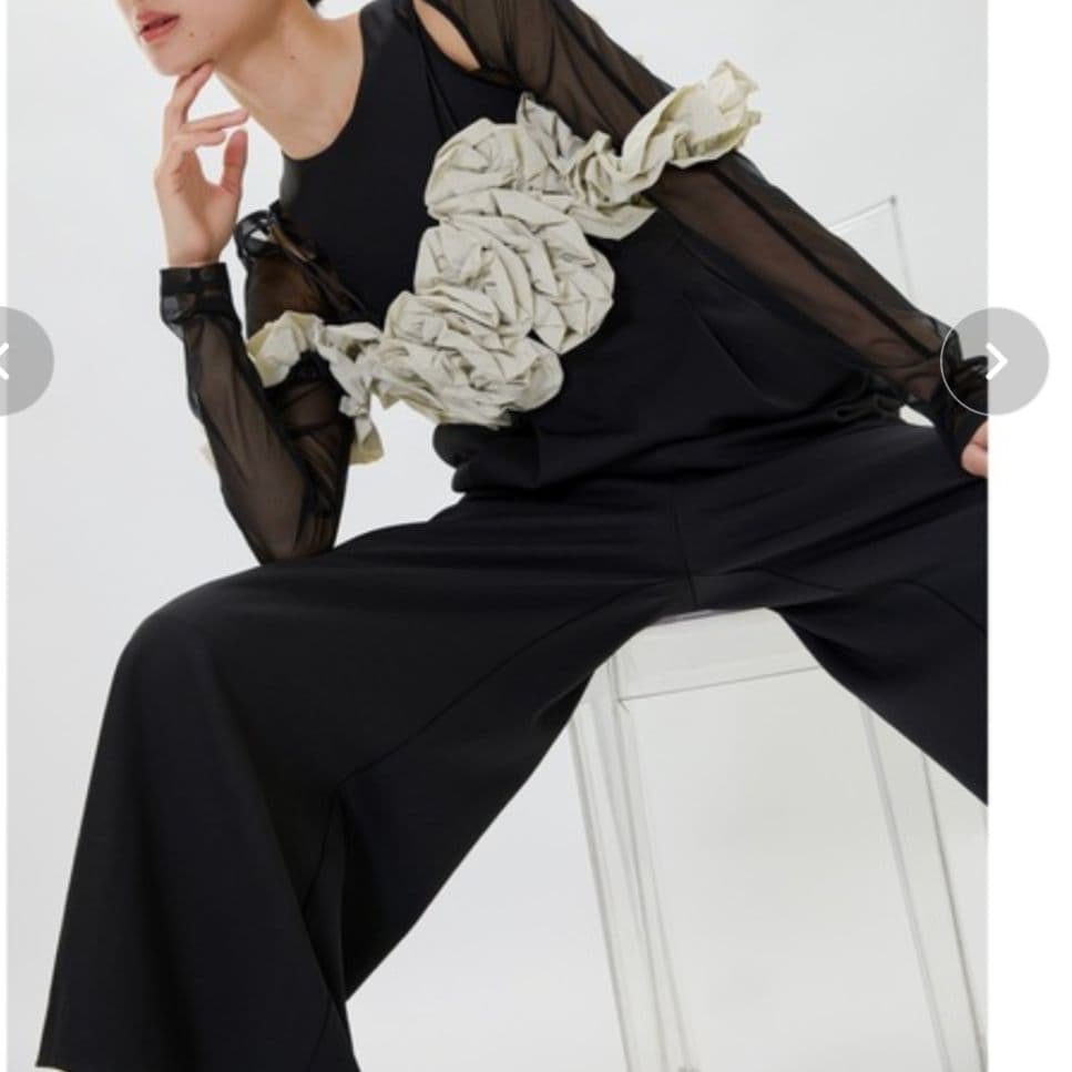 【ANDRESD】 3点セット ラッフルビスチェ パンツドレス 結婚式