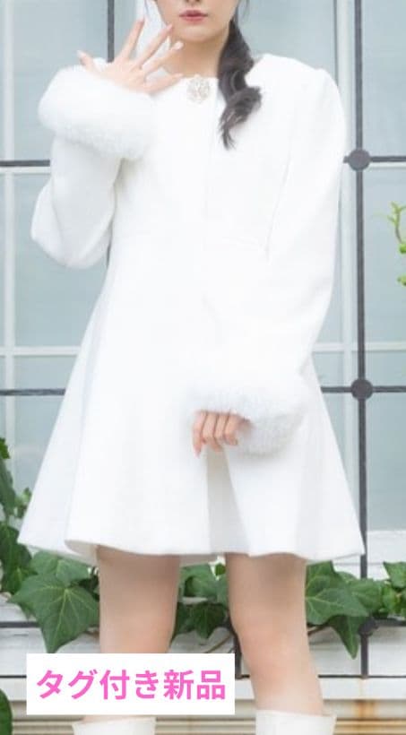 evelyn リボンティペットコート Sサイズ ホワイト 量産型