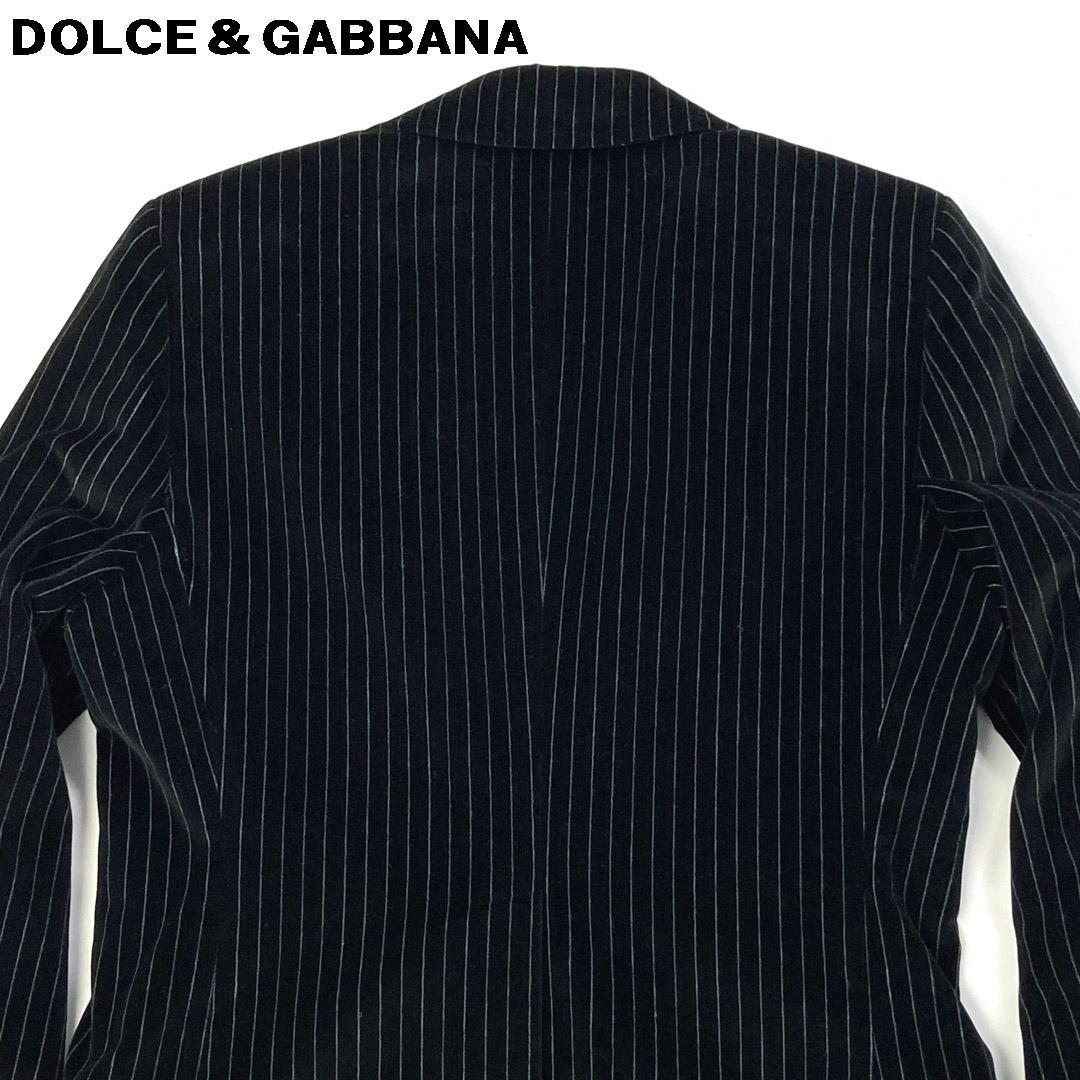 DOLCE＆GABBANA ドルチェ＆ガッバーナ ベルベットストライプジャケット