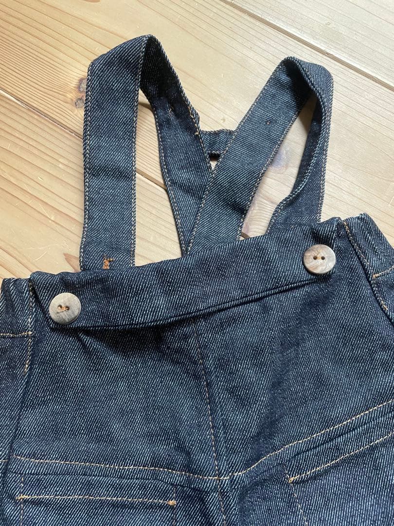 【新品未使用】HELLO LUPO blue denim 18-24m