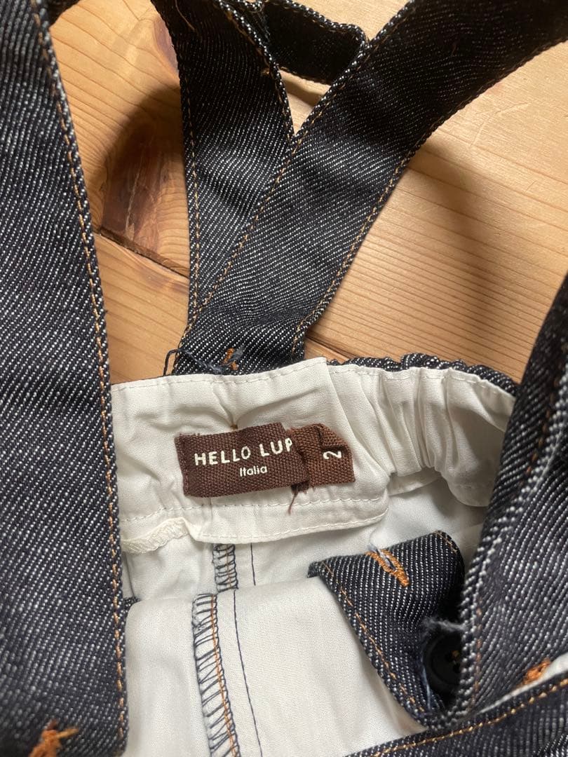 【新品未使用】HELLO LUPO blue denim 18-24m