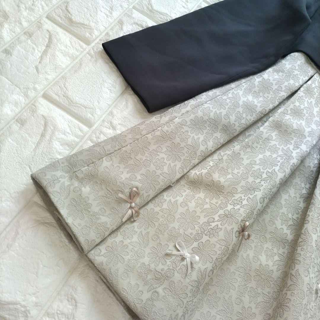 【130】a.v.v フォーマル ワンピース ボレロ 新品 フラワー ジャガード