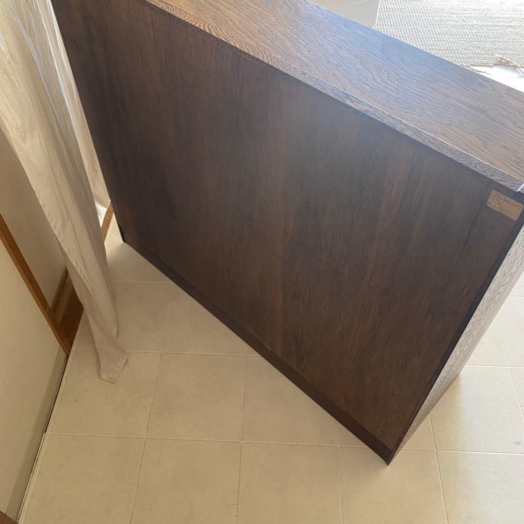 三越ブルージュ　キャビネット　三越家具　ステンドガラス　カントリー　英国　飾り棚