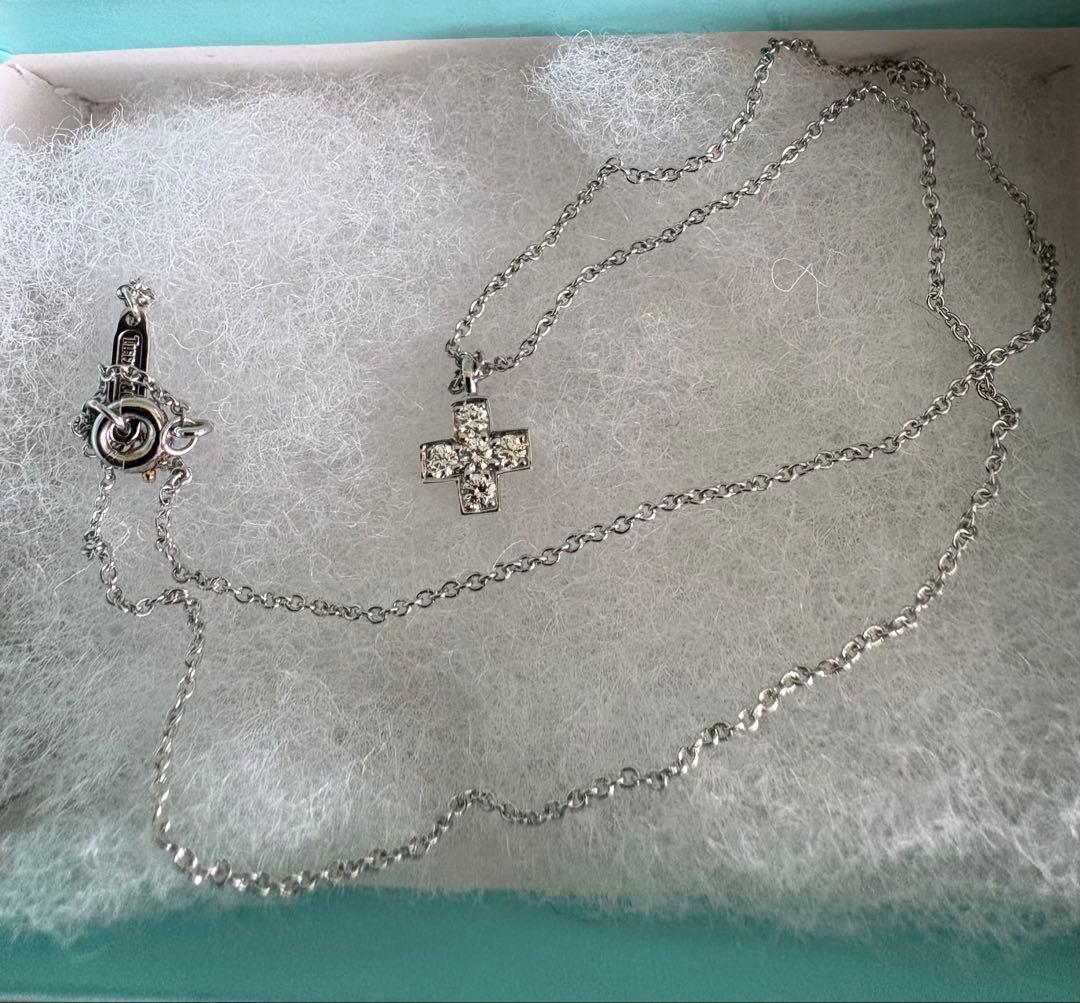 ティファニー　クルーシーフォーム ダイヤ PT950 ネックレス