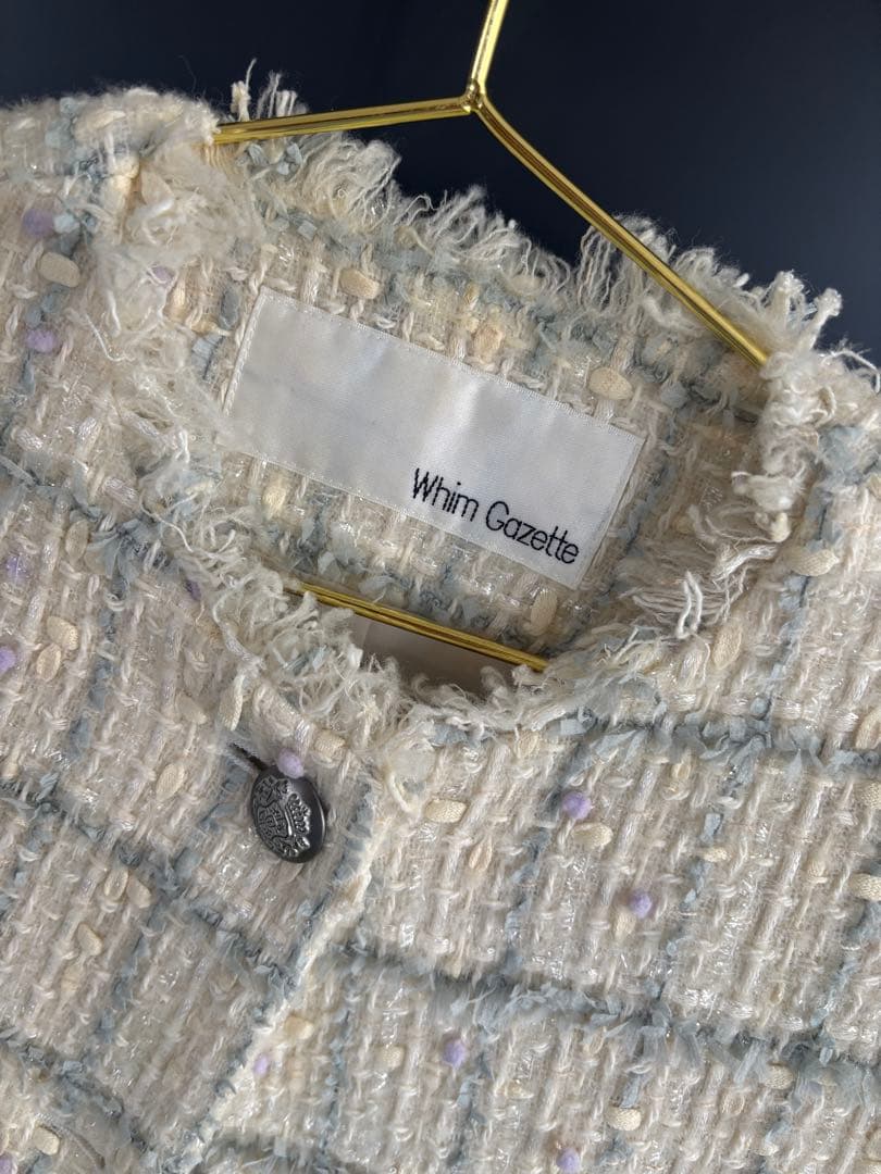 Whim Gazette LINTON ツイード ジレ CHANEL生地 高級