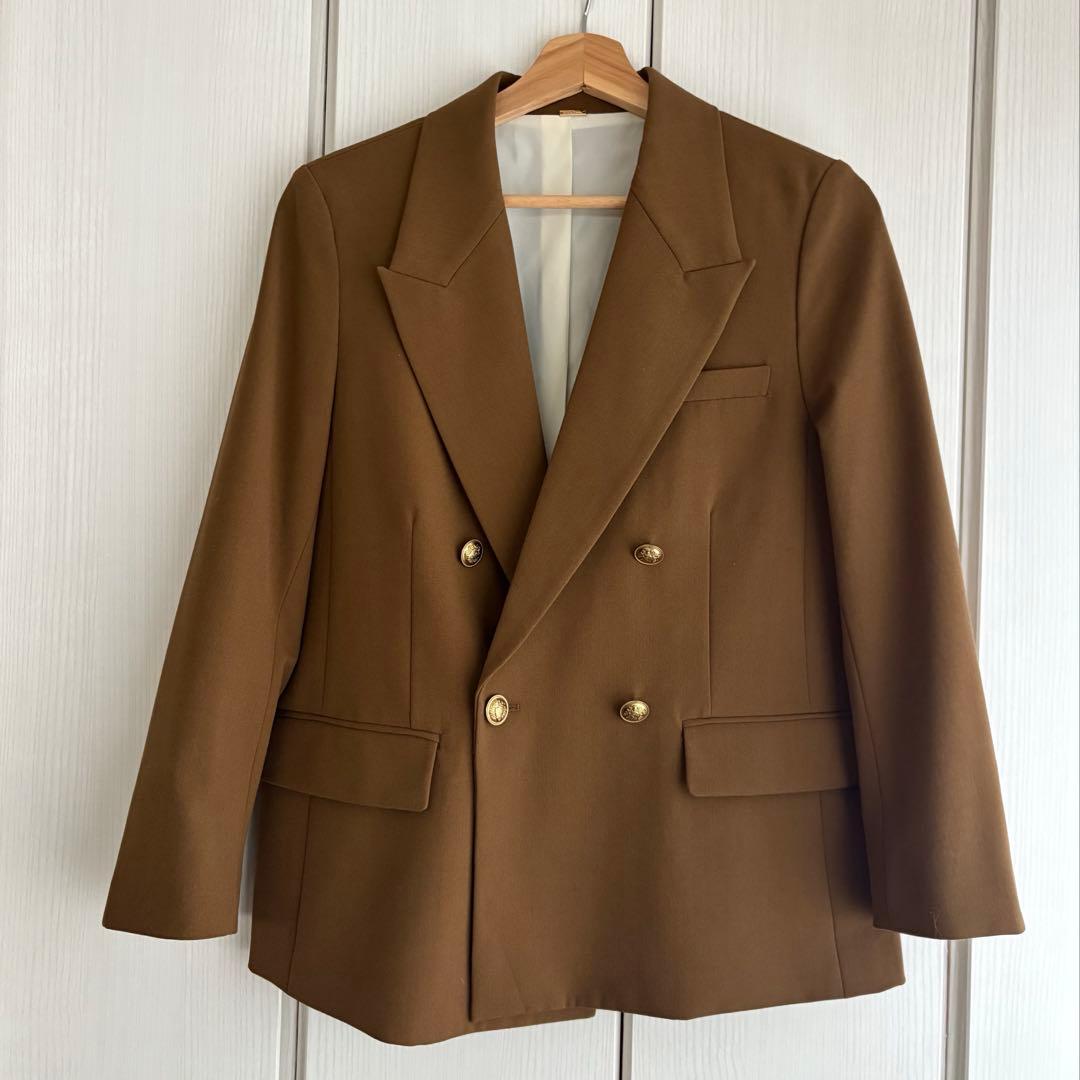 最終値下げ【即日発送！】Mila Owen 金釦ダブルブレストブレザー キャメル