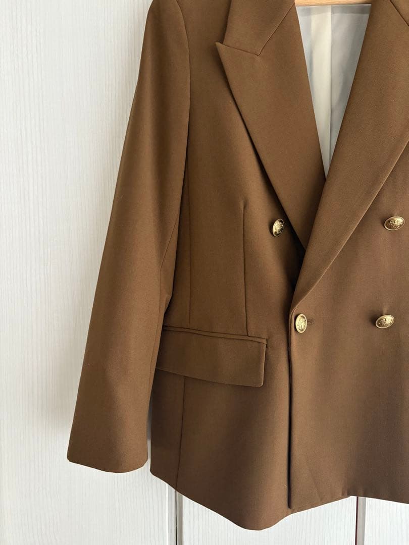 最終値下げ【即日発送！】Mila Owen 金釦ダブルブレストブレザー キャメル