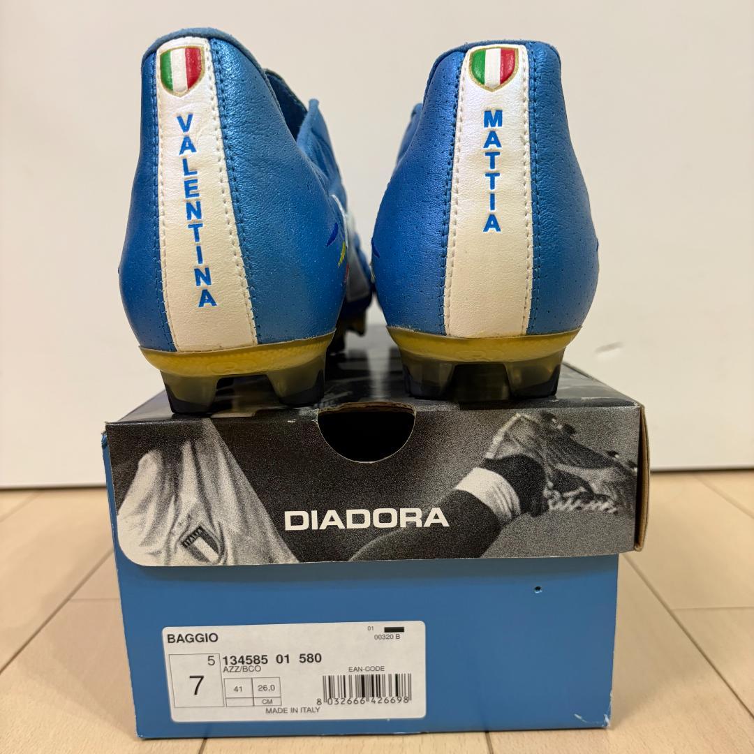 【新品未使用・スパイク・26cm】ロベルトバッジョ・イタリア・引退試合・サッカー