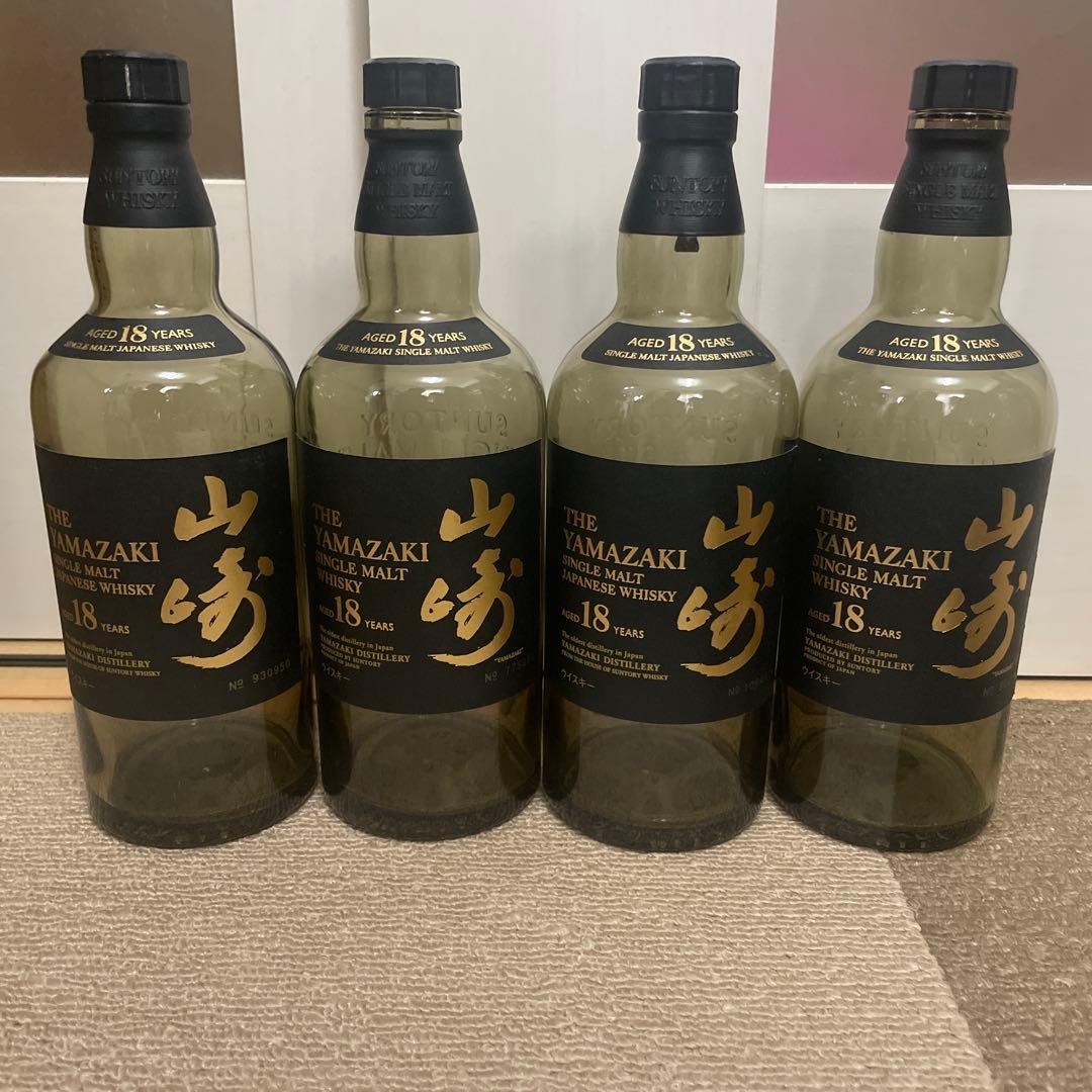 山崎 18年12本　空瓶