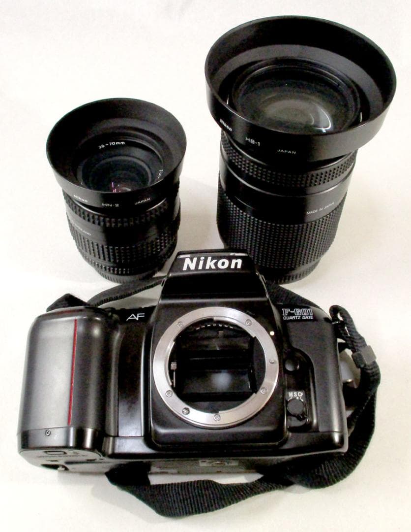 Nikon　F-601 AF本体／35-70mmレンズ／35-135mmレンズ