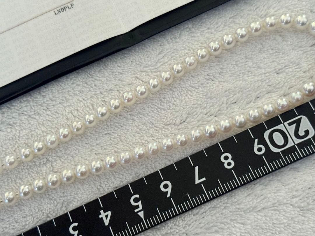 ク*ラ様 高品質アコヤベビーパールネックレス4.5-5mm 最強テリーオーロラロ