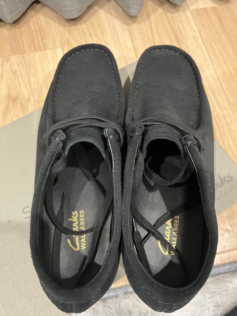 Clarks Wallabee ブラック 美品 UK9.5 27.5 クラークス