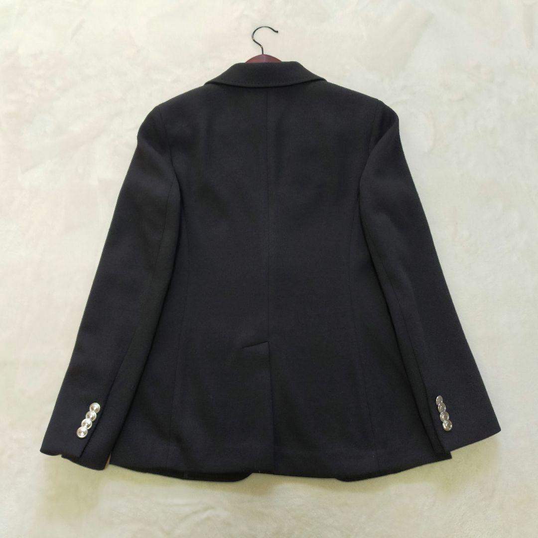 美品　23AW　ポロラルフローレン　エンブレム　ニット地　ブレザー　銀ボタン