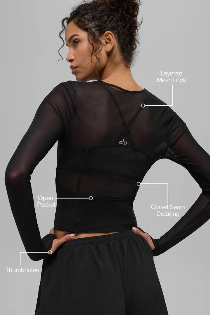 メッシュ ウィンタートワイライト ロングスリーブ　Sサイズ