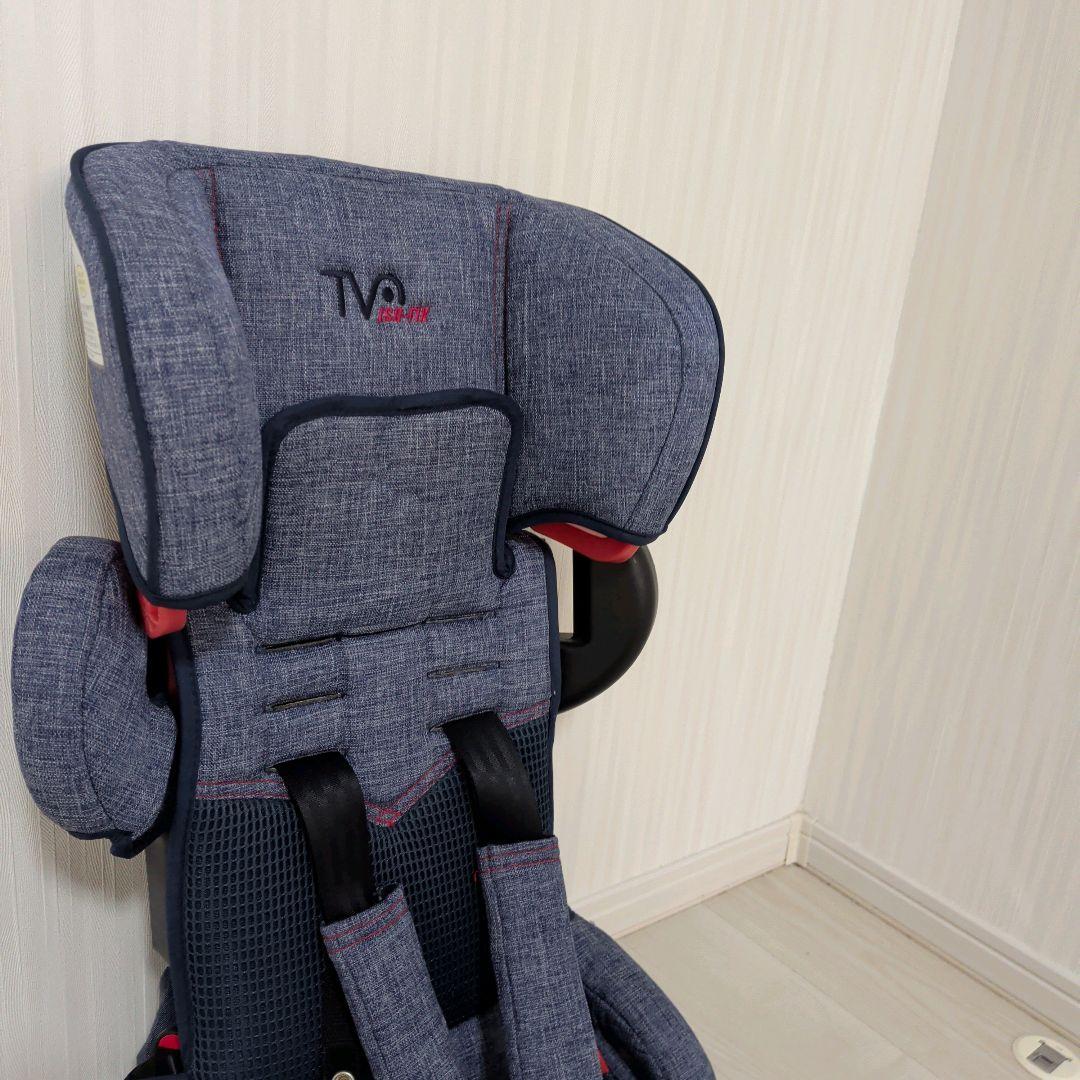 【美品】日本育児 ISOFIX・シートベルト トラベルベストEC Fix デニム