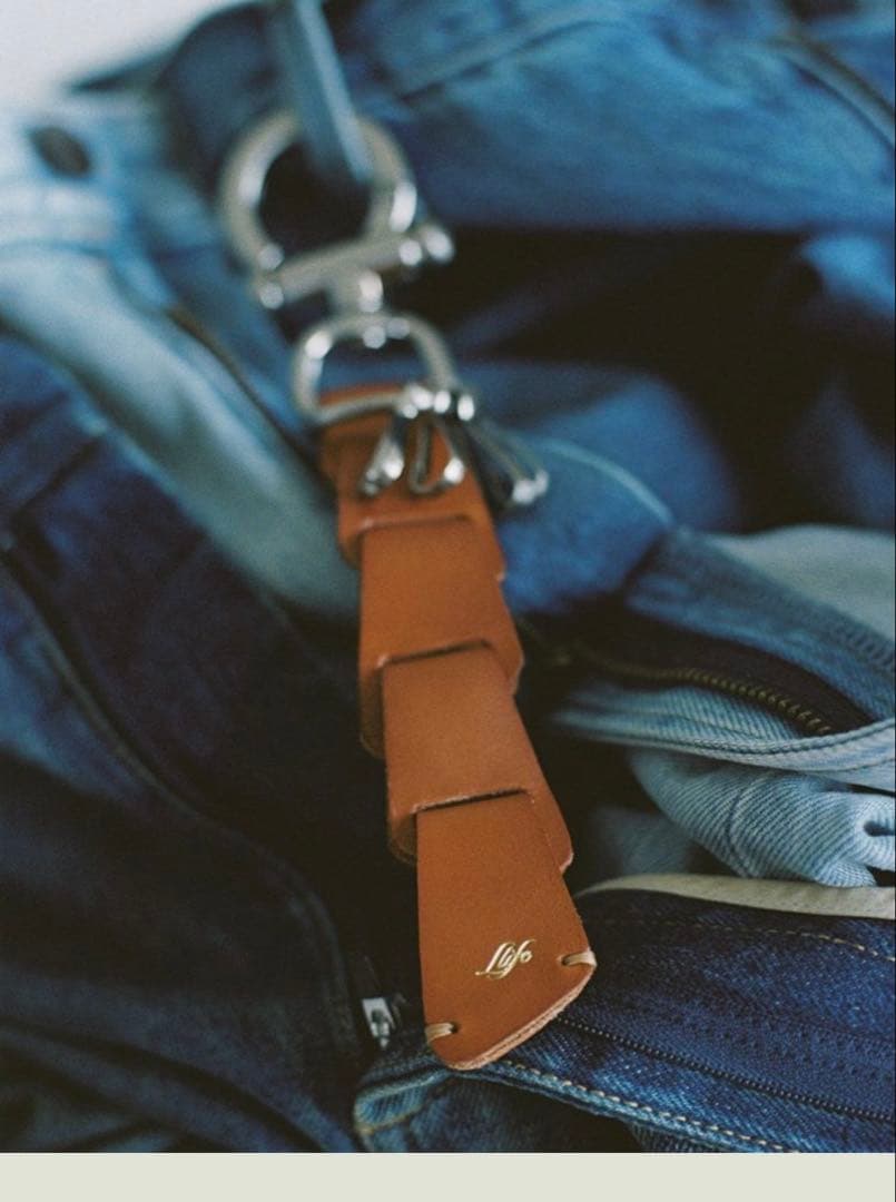 【新品未使用】再度お値下げ！リドムLlife LEATHER KEY CHAIN