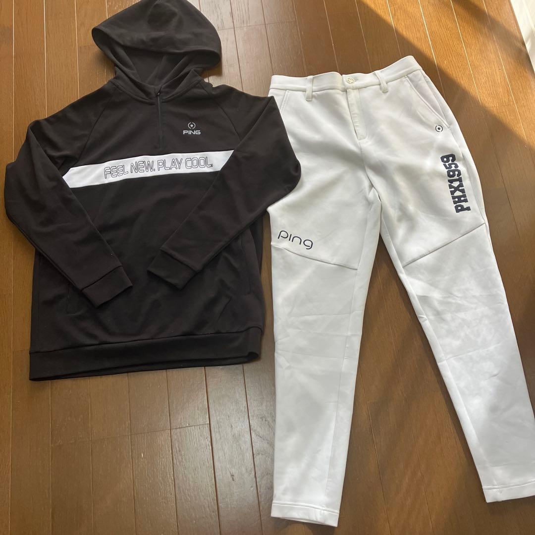 ping ピン　ゴルフウェア　上下セット　パーカー　パンツ