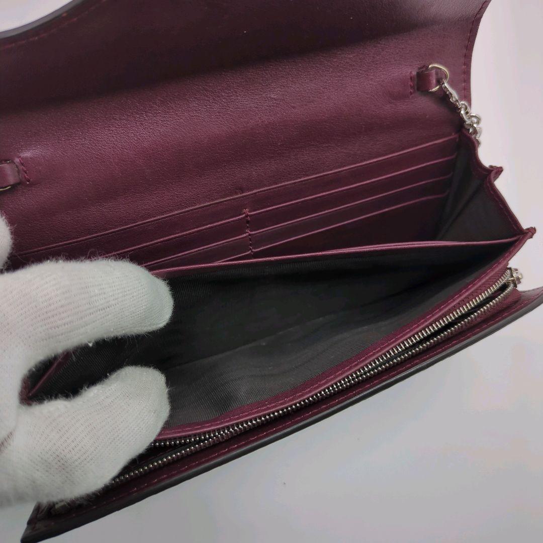 【入手困難・箱付き】グッチ☆チェーンウォレット 長財布 パイソン L字ジップ