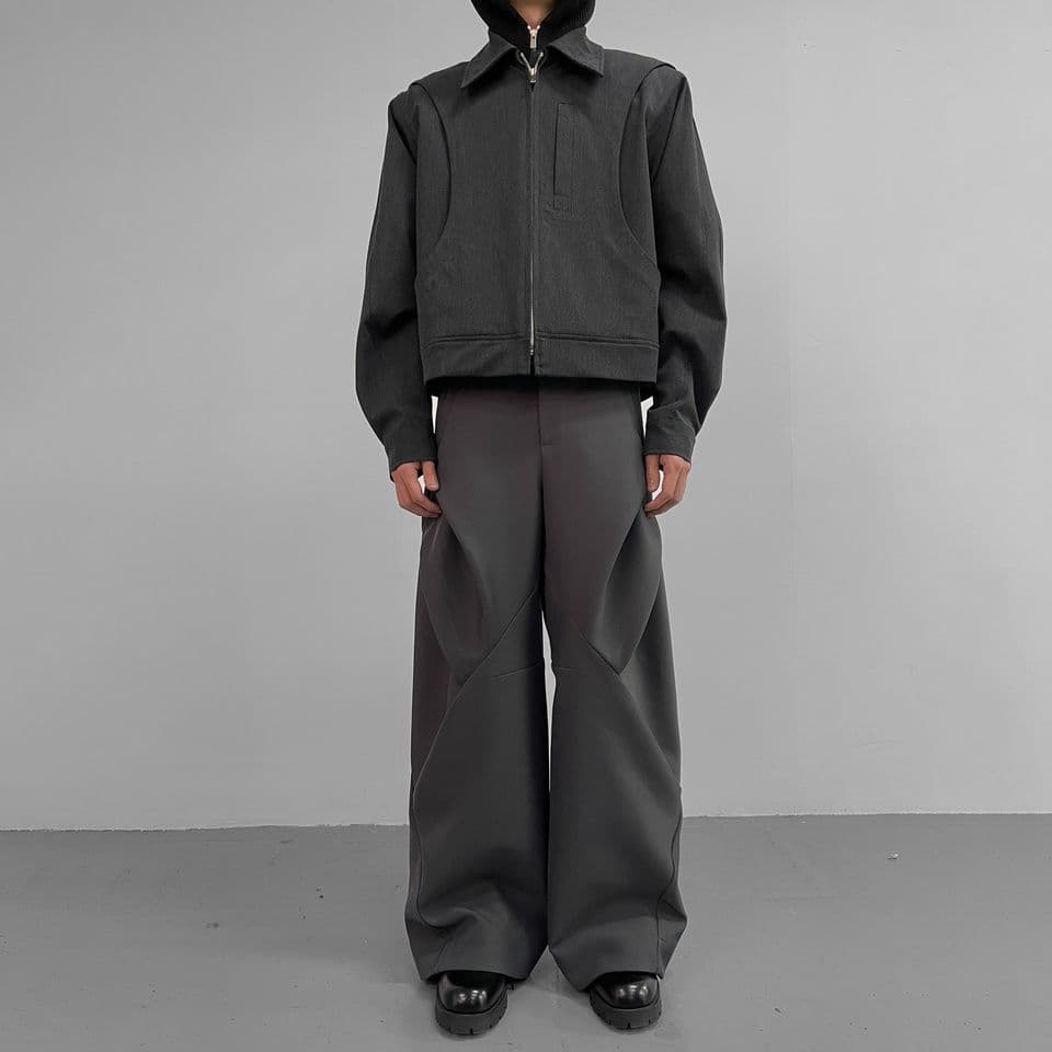 BAOVICTO 23SS 変形ワイドパンツ 　グレーサイズI