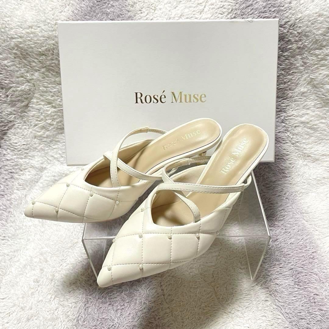 「a25」ロゼミューズQuilting cross mule/ミュール/サンダル