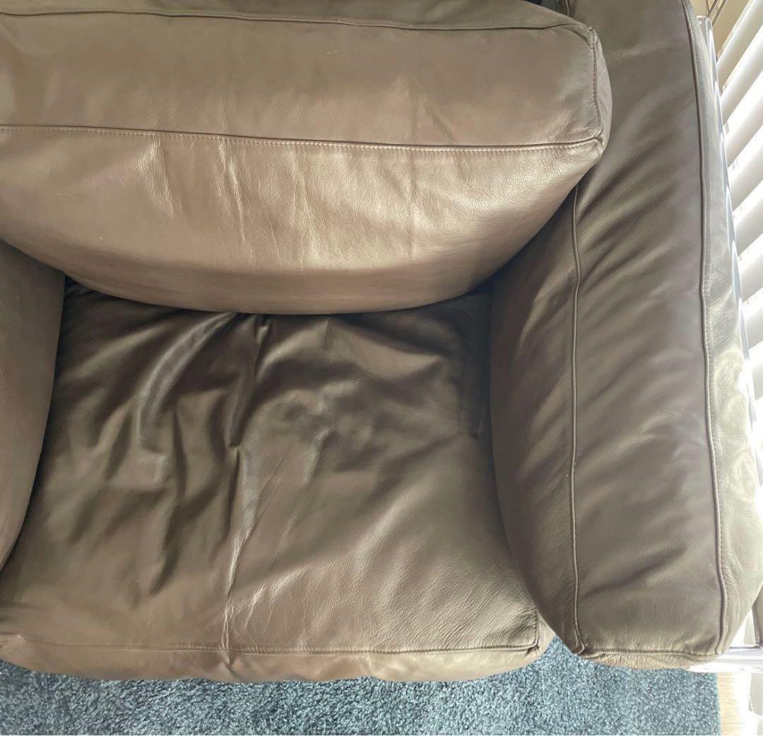 【最終価格】ル・コルビジュエ LC3 ブラウン　1人掛ソファー