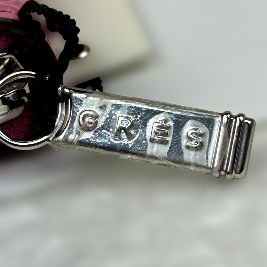 【新品未使用タグ付き】長財布　GRES クロコダイル　ラウンドジップ　ピンク