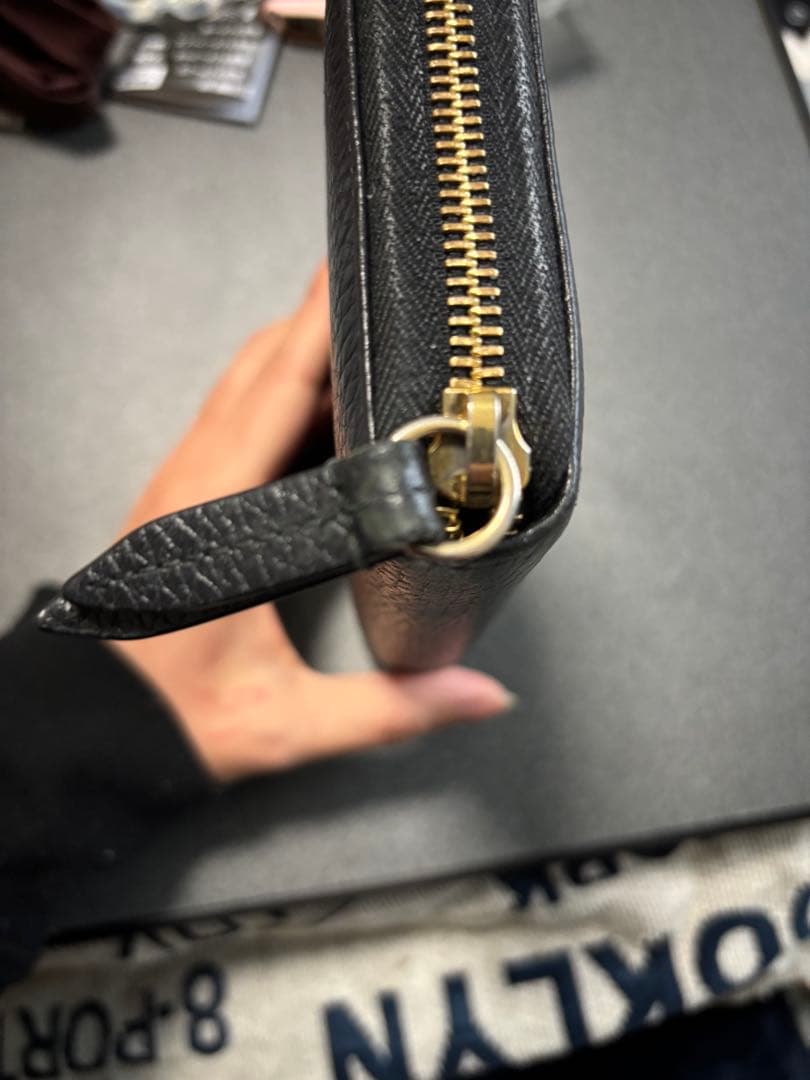 Gucci ブラックレザー 長財布　正規品