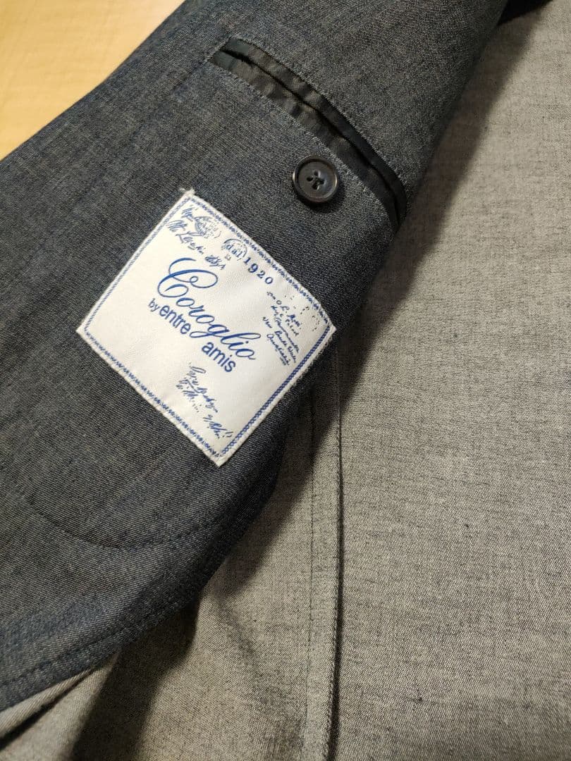 コロリオcoroglioアントレアミイタリアダブルジャケットデニムインディゴ46