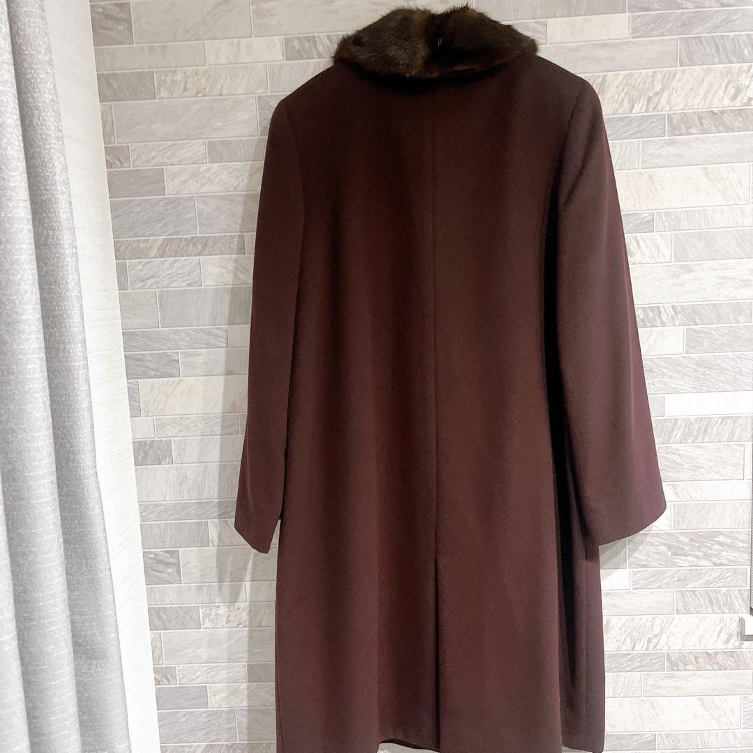 BALMAIN PARIS カシミヤ 100% キュプラ 100% 毛皮ミンク