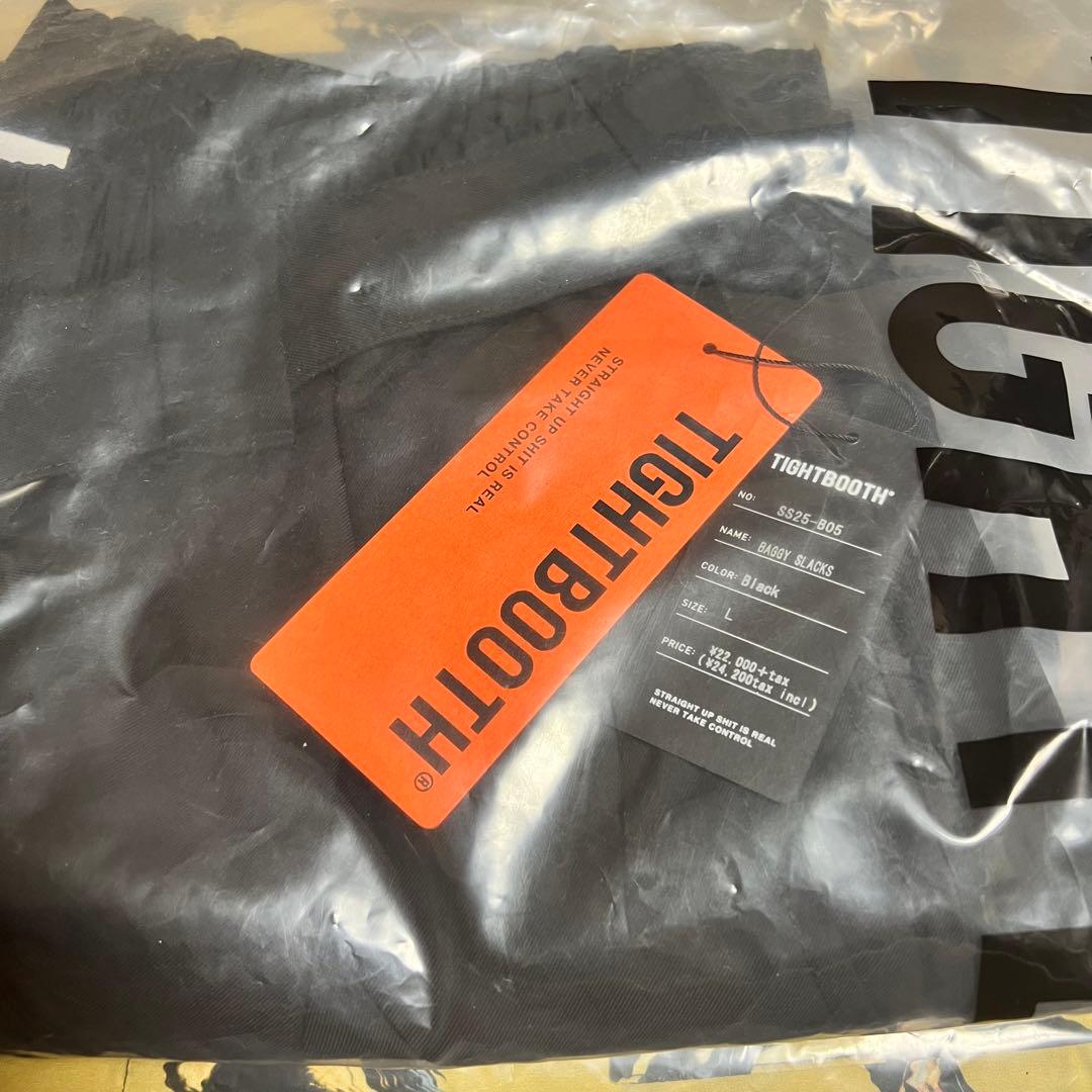 パンツ TIGHTBOOTH BAGGY SLACKS BLACK BEIGE