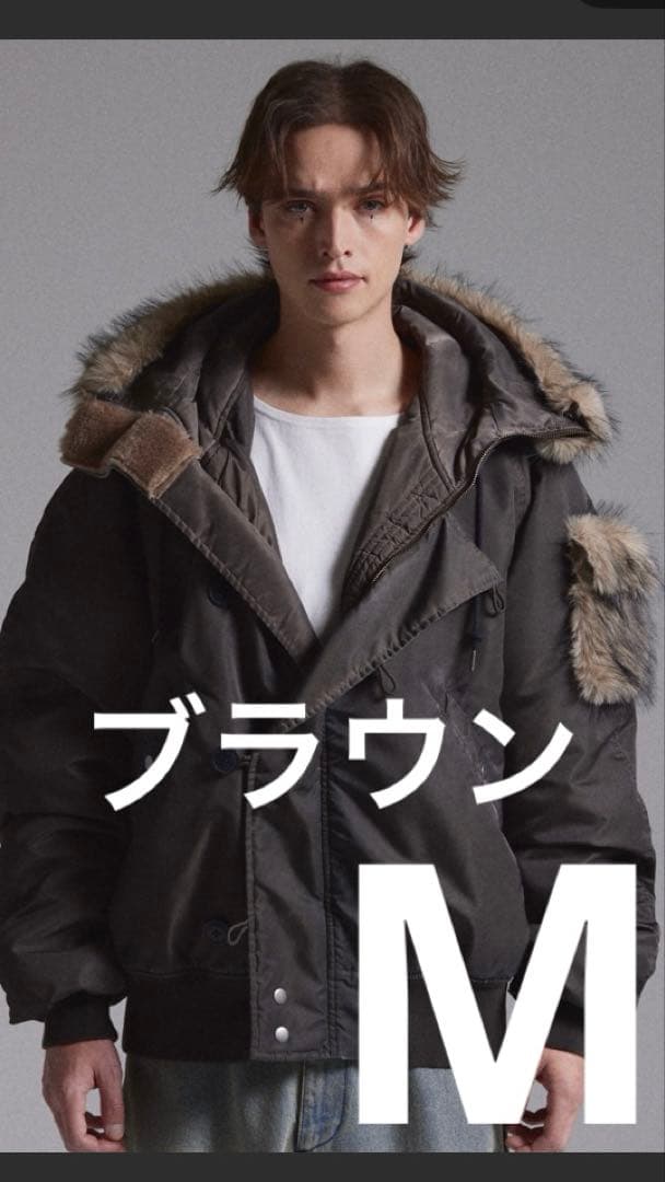 た*し様 GRANCY ファー ポケット デザイン フェード N2B ジャケット