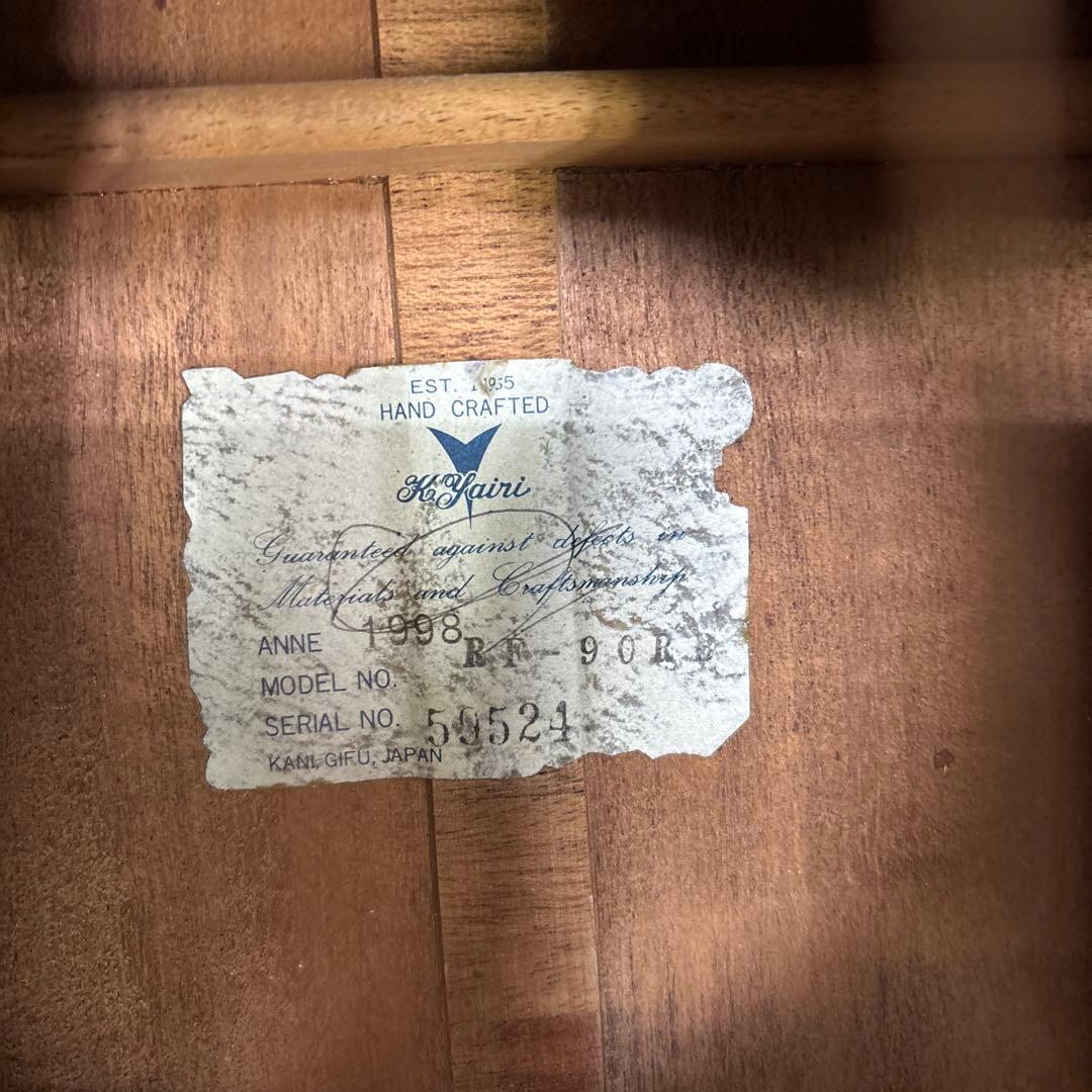 K.yairi RF-90 Fishmanプリアンプ付き