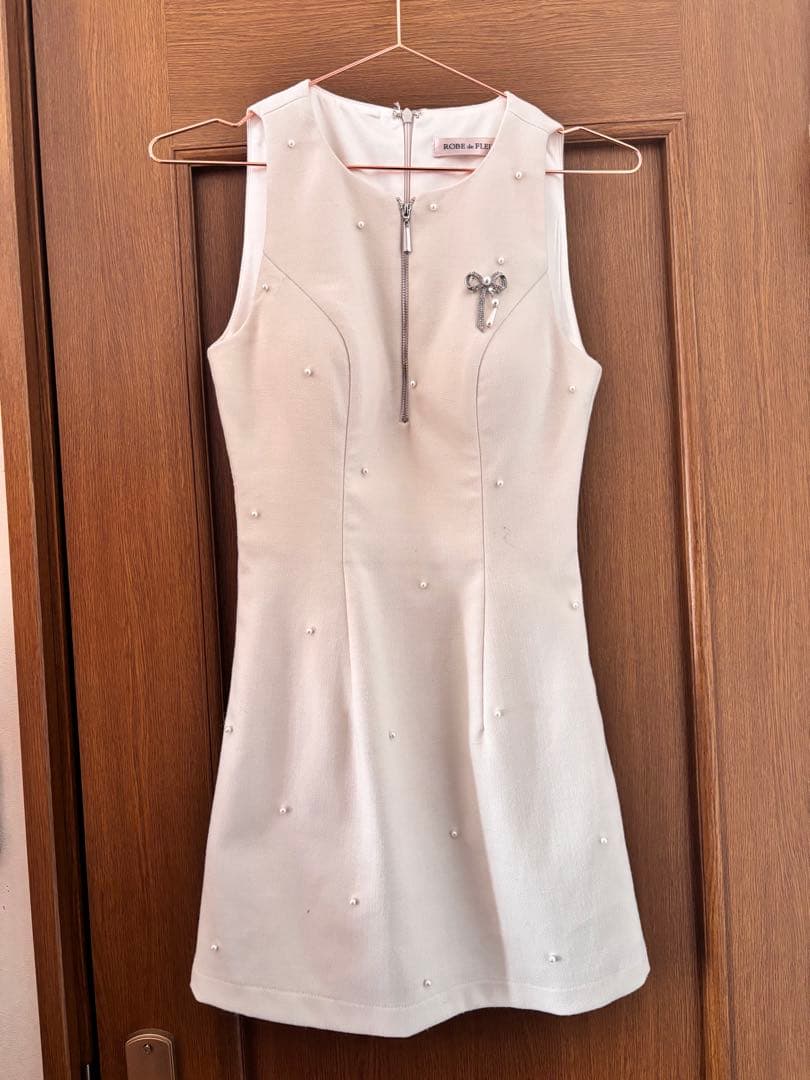 【ROBE de FLEURS/ローブドフルール】リボンビジュー　キャバドレス