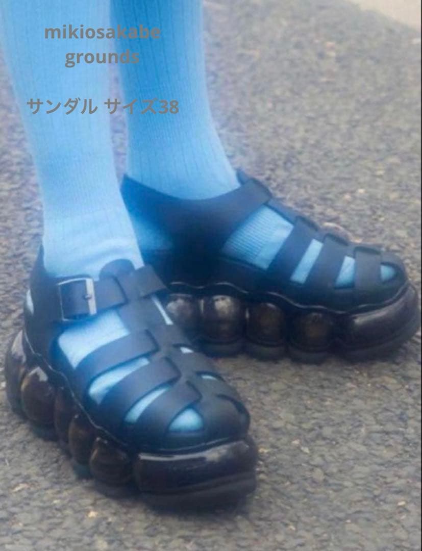 mikiosakabe grounds グルカサンダル 38 ブラック