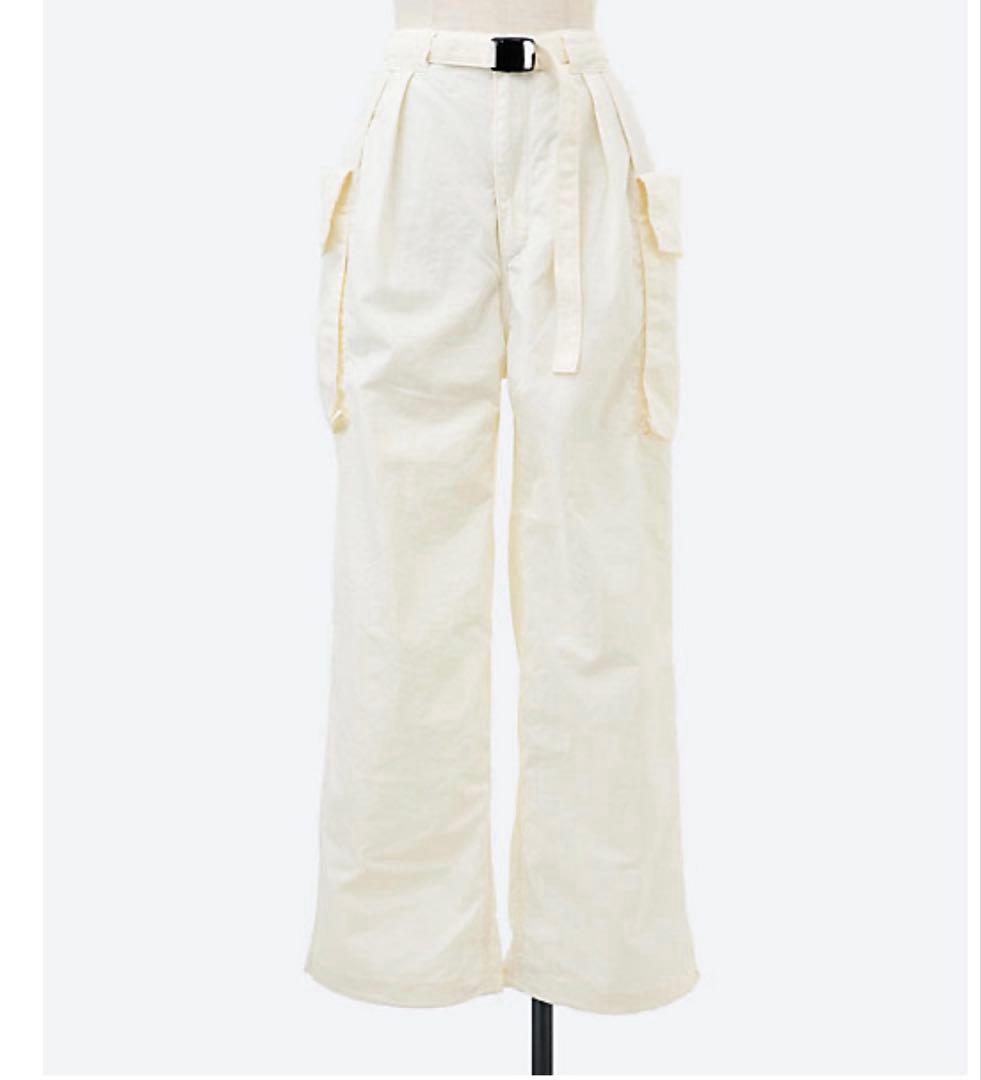 取下間近　今期未使用品！pheeny ナイロンカーゴパンツ ホワイト　サイズ2