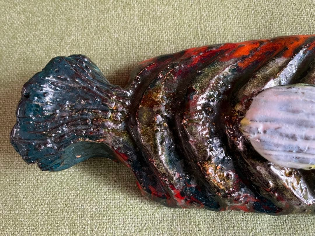 ヴィンテージ　SEYEI 陶器　魚の壁掛けオブジェ　森正　ミッドセンチュリー
