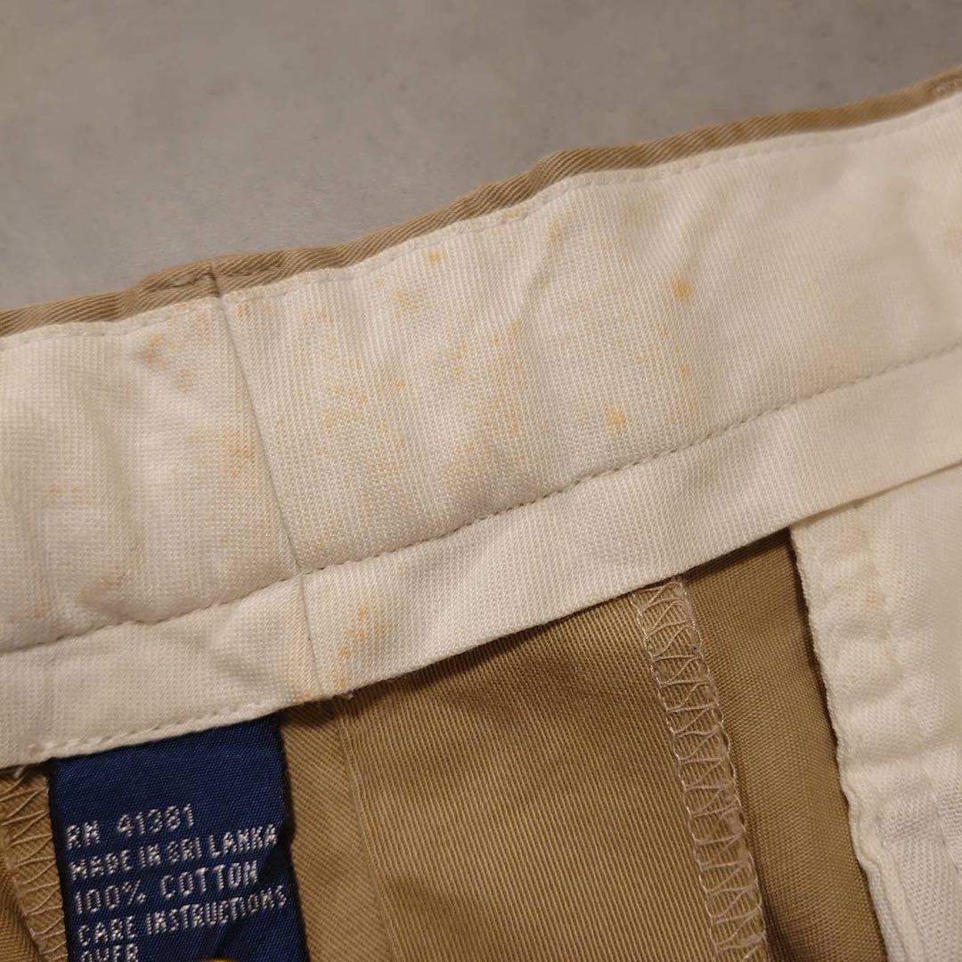 ポロチノPolo by Ralph Laurenツータックチノパンツ古着K286