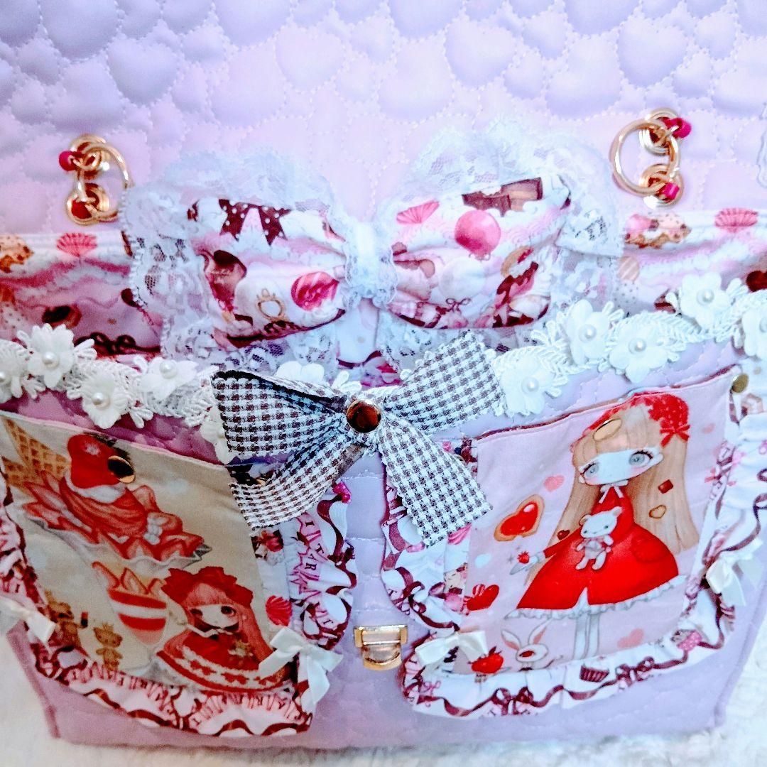 女の子パネルハンドメイドバッグ♡(専用残り分)