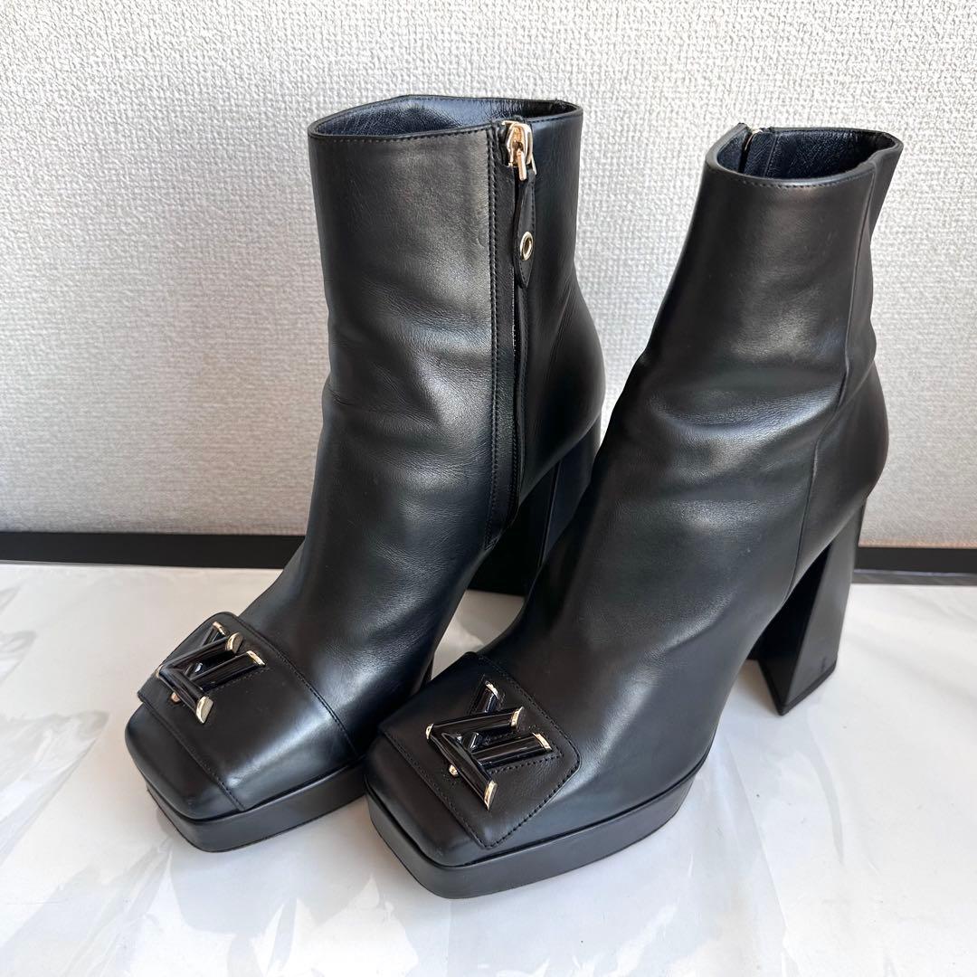 ルイヴィトン　シェイクライン　LV 厚底　アンクルショートブーツ　ブーティ