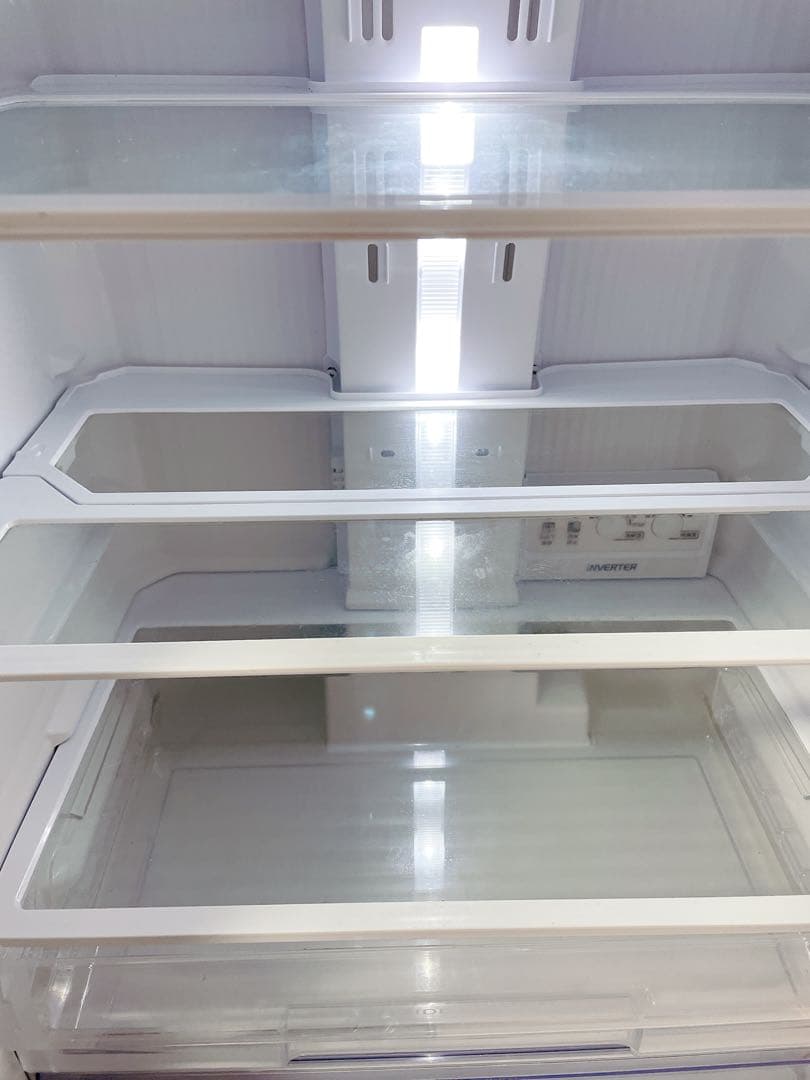 本日限定 送料込】三菱 330L 冷蔵庫 ホワイト ガラスドア 自動製氷