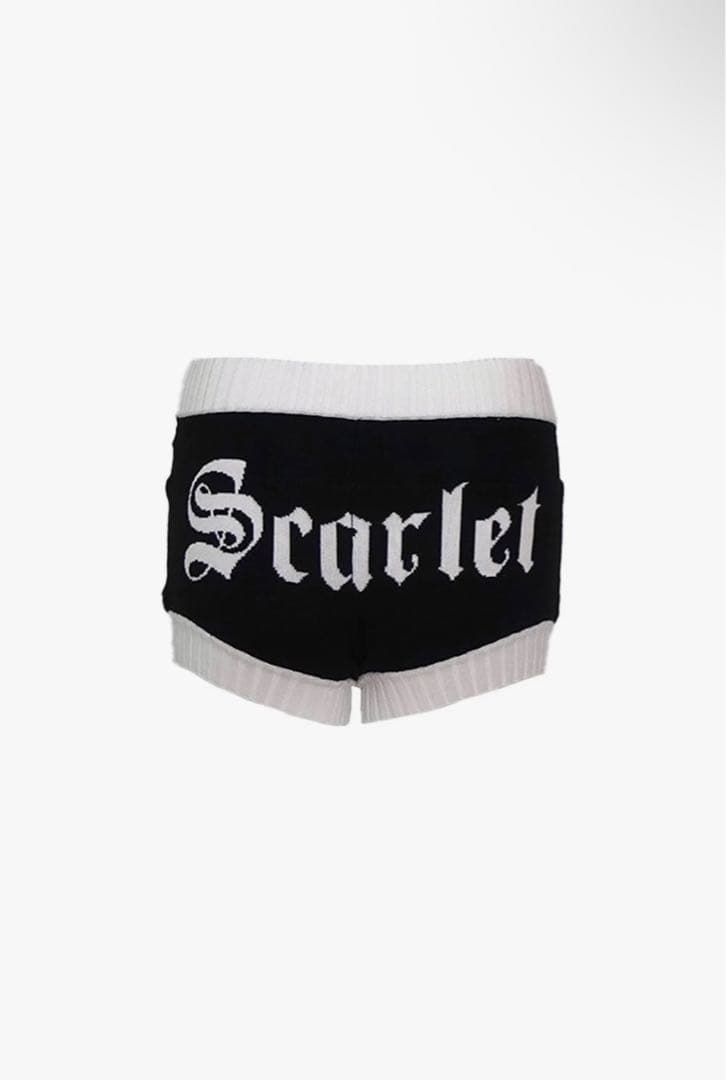 パンツ THEREDTHREAD S logo knit pants micro