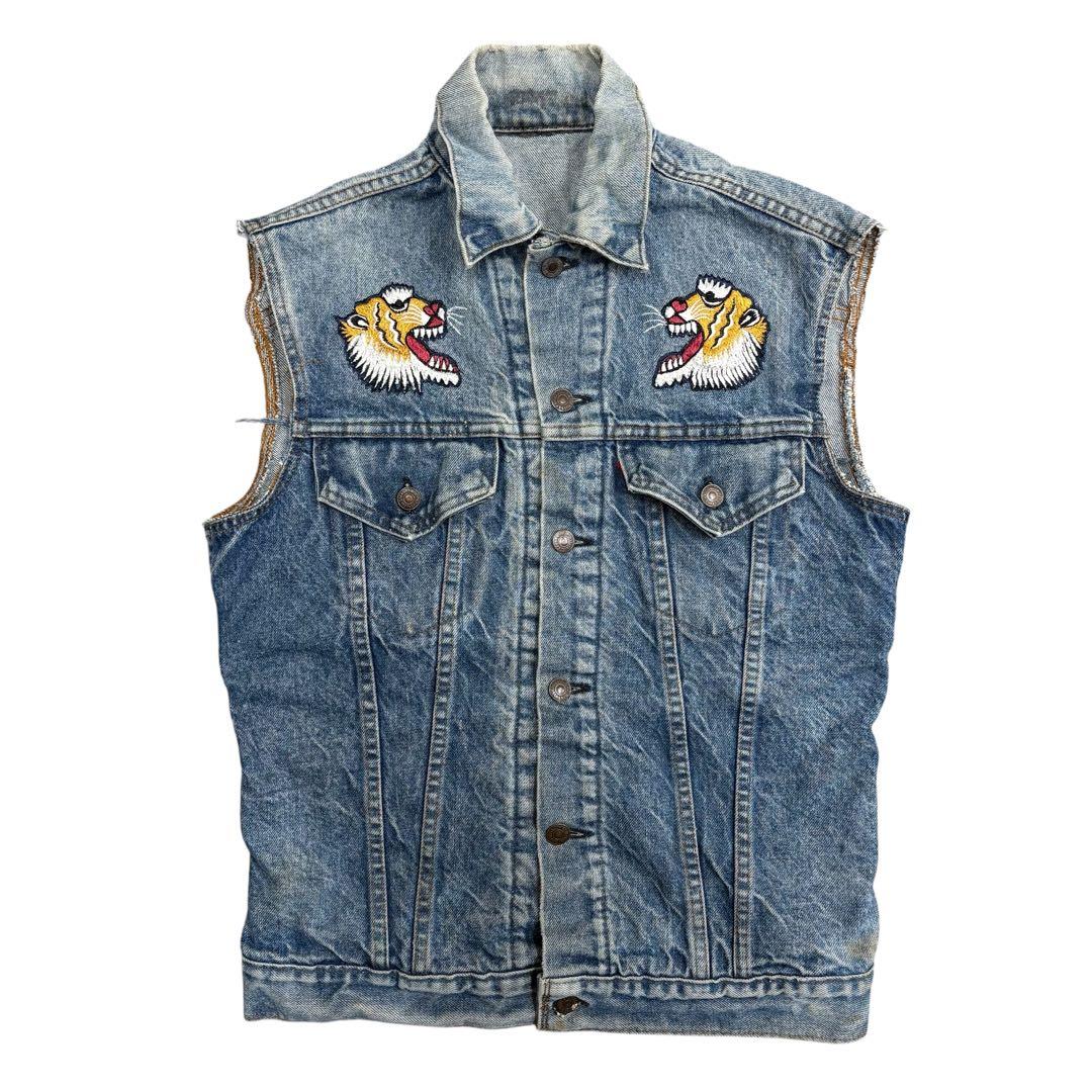 70s Levi's VIET-NAM カスタム刺繍 ベトジャン デニムベスト