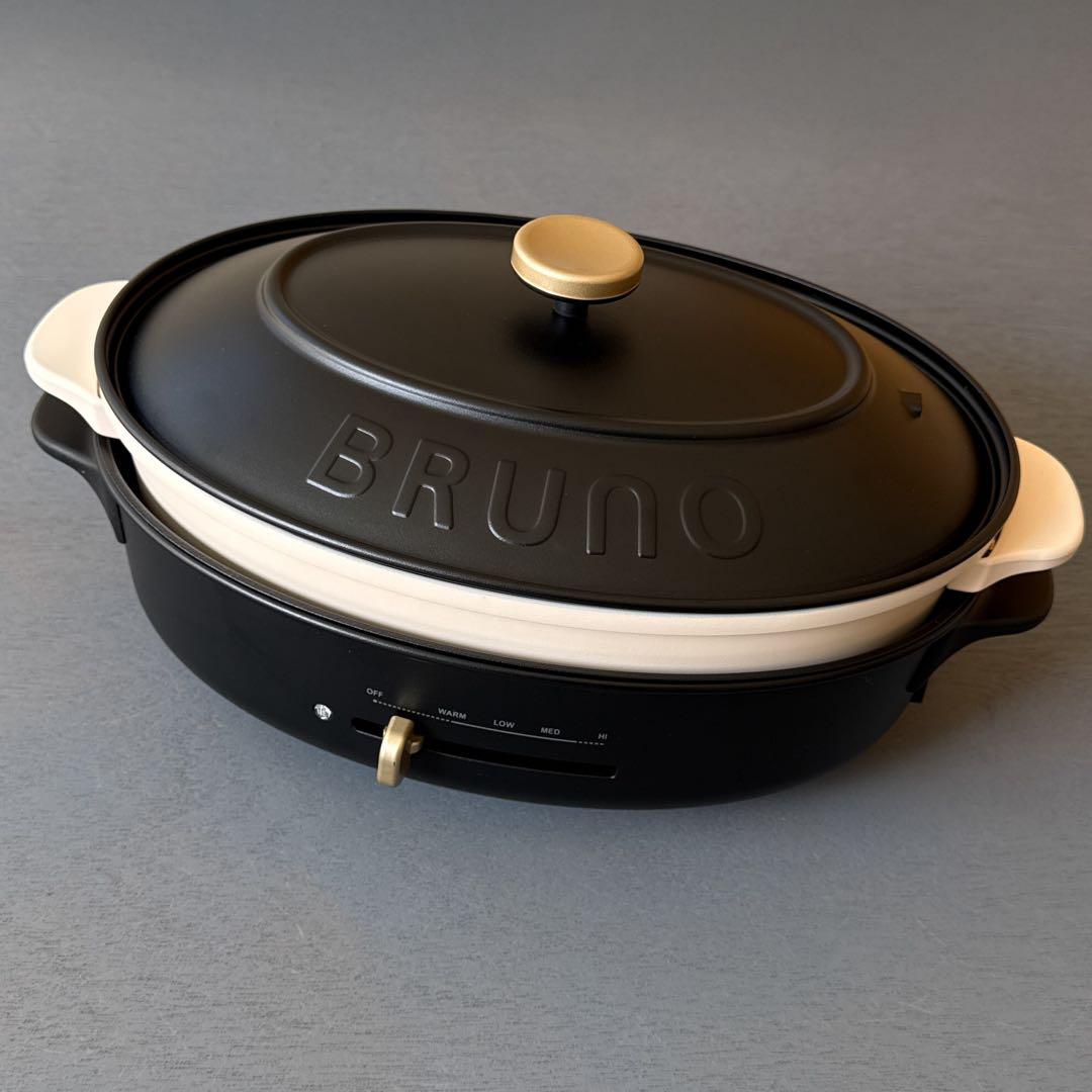 BRUNO オーバルホットプレート BOE053 ブラック