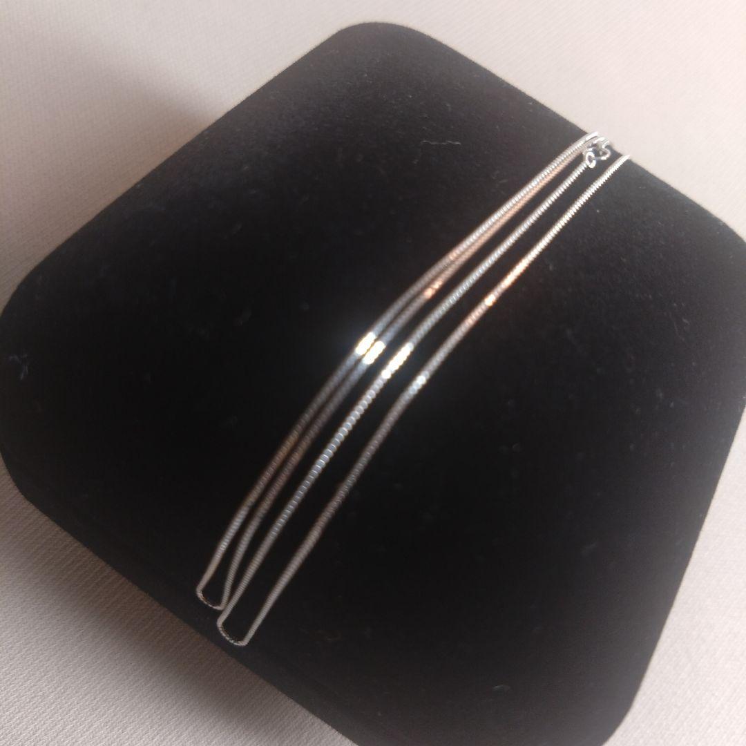 ■k18WGベネチアンネックレス金チェーンホワイトゴールド